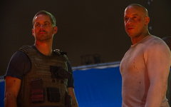 Кадр со съемок фильма «Форсаж 7». Фото со страницы Вин Дизеля в Facebook